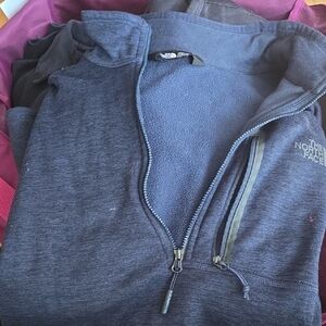 The North Face Blue Zip Up Sweater